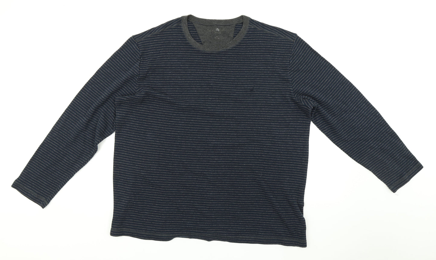 Nautica Mens Multicoloured Striped  Pullover Jumper Size 2XL