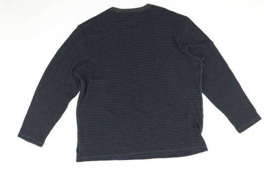 Nautica Mens Multicoloured Striped  Pullover Jumper Size 2XL