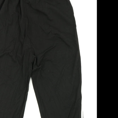 SheIn Womens Black Striped  Jogger Trousers Size M L28 in