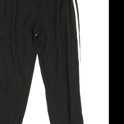 SheIn Womens Black Striped  Jogger Trousers Size M L28 in