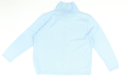 Womens UK Size L Preworn Blue Pullover Jumper