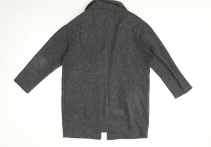 Womens UK Size M Zara Grey Cardigan Jumper