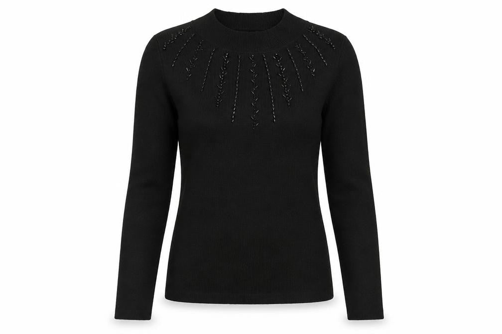 Womens UK Size S Oasis Black Pullover Jumper
