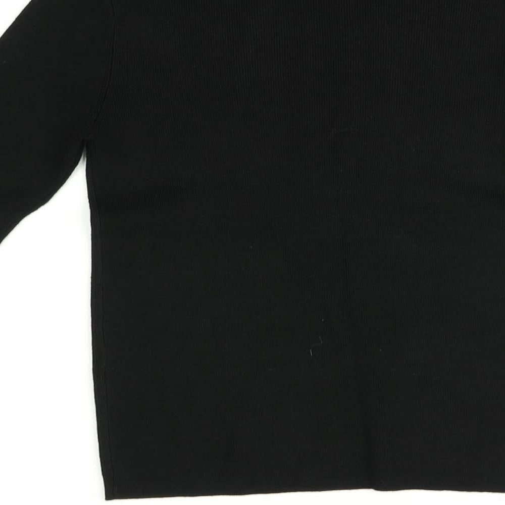 Womens UK Size S Oasis Black Pullover Jumper