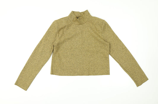 Womens UK Size S Zara Brown Pullover Jumper