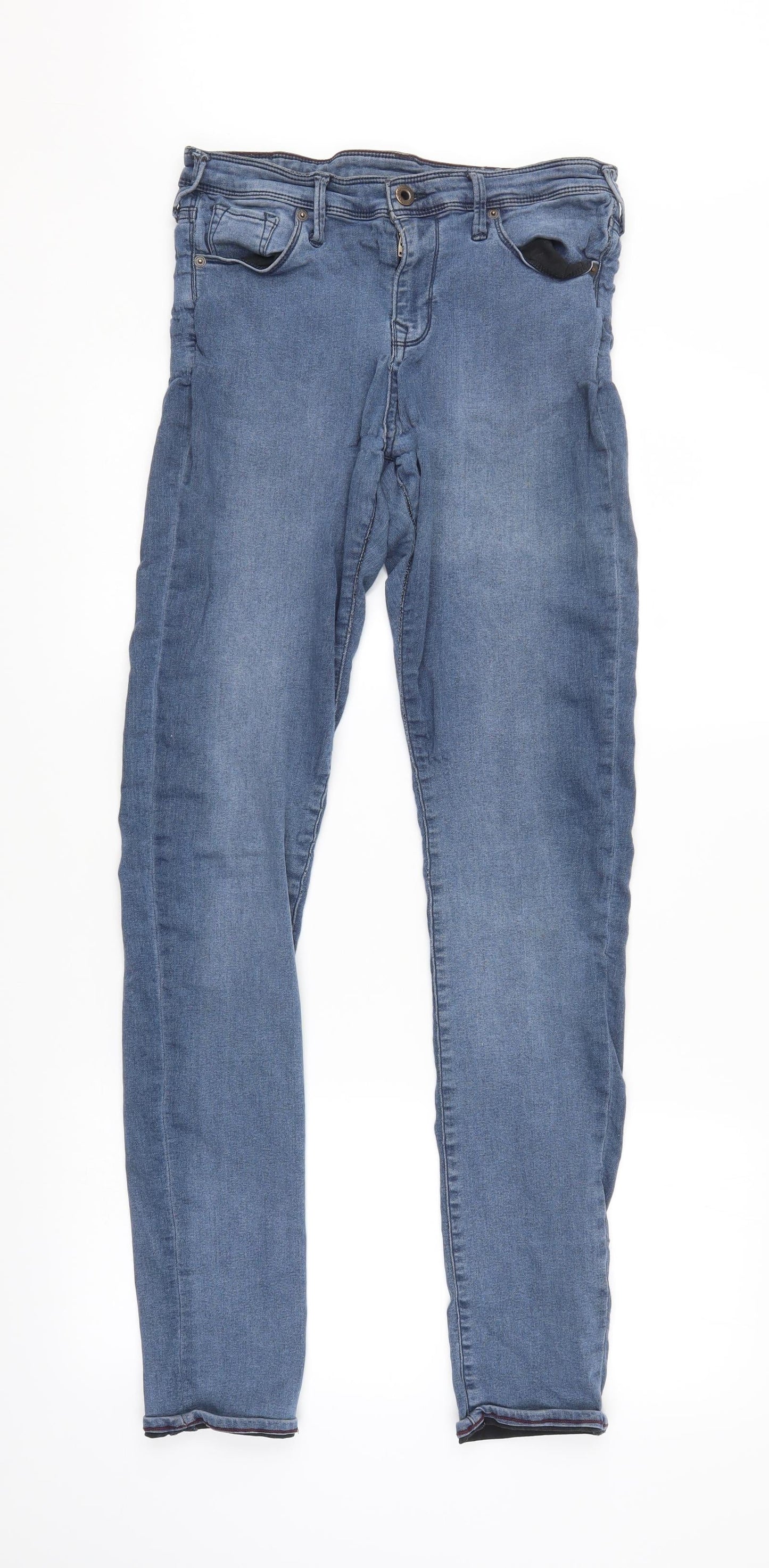 Womens UK Size 30 in Jack Wills Regular Fit Straight Blue Jeans