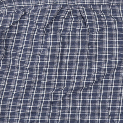 Mens UK Size L M&S Blue  Button-Up Long Sleeve Casual Shirt