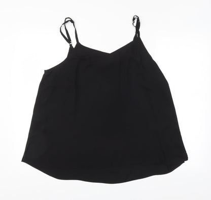 Womens UK Size 20 Preworn Black Basic Blouse
