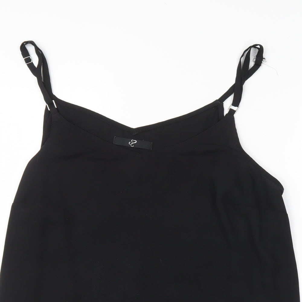 Womens UK Size 20 Preworn Black Basic Blouse