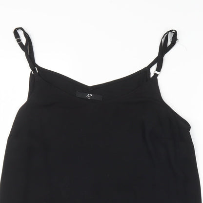 Womens UK Size 20 Preworn Black Basic Blouse