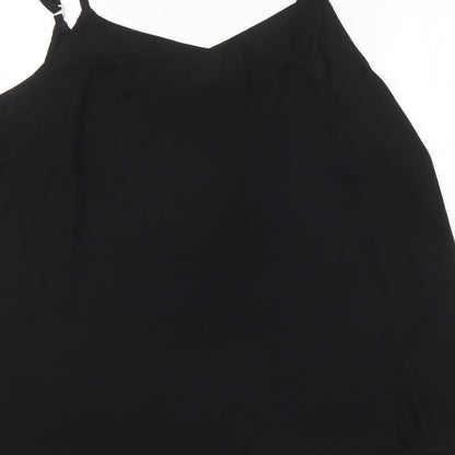 Womens UK Size 20 Preworn Black Basic Blouse