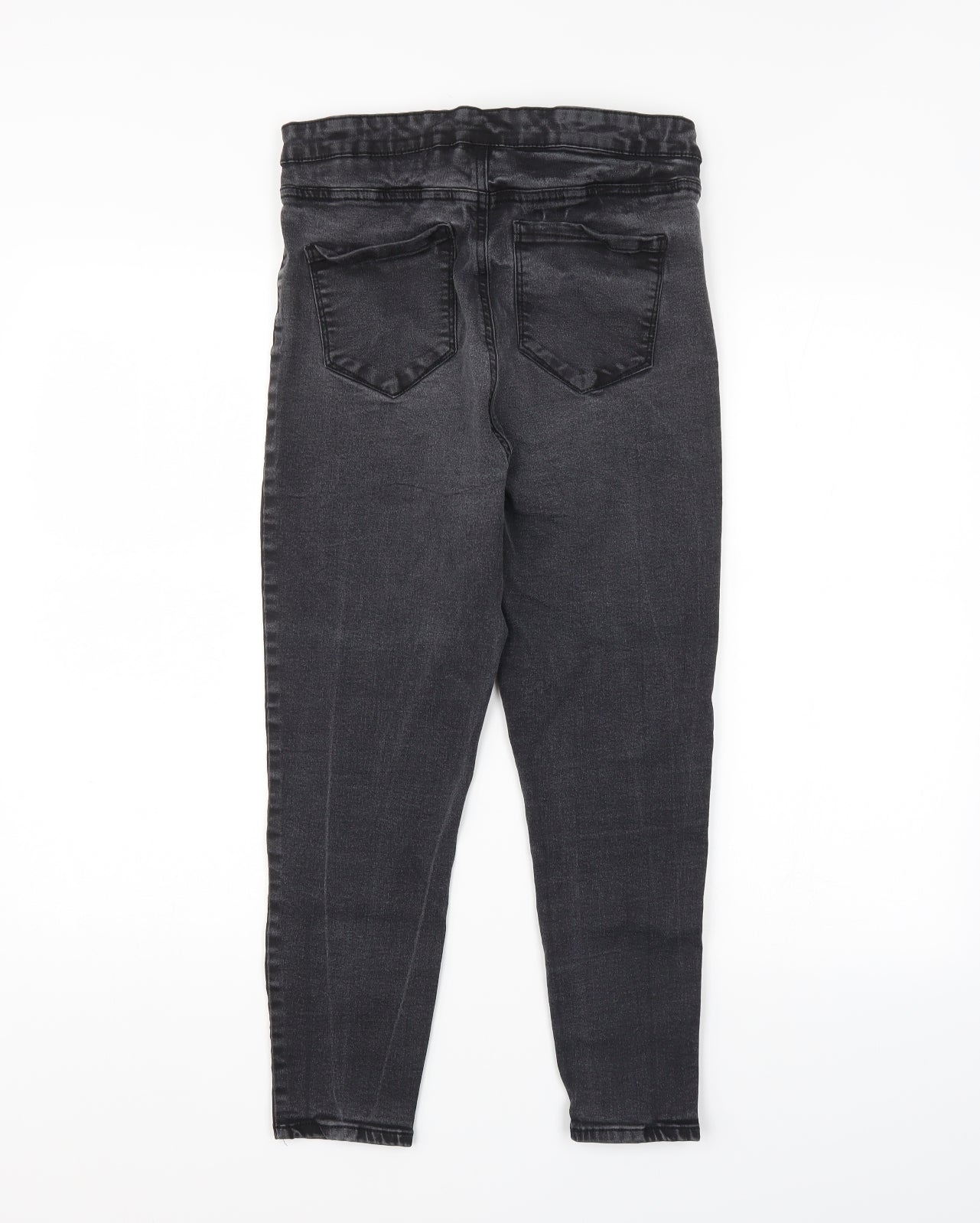 Denim Co. Womens Grey   Straight Jeans Size 16 L24 in