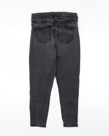 Denim Co. Womens Grey   Straight Jeans Size 16 L24 in