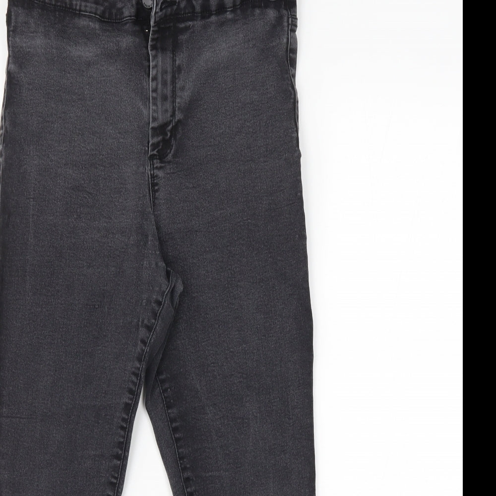 Denim Co. Womens Grey   Straight Jeans Size 16 L24 in