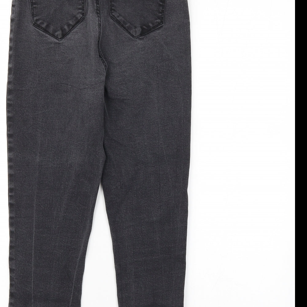 Denim Co. Womens Grey   Straight Jeans Size 16 L24 in