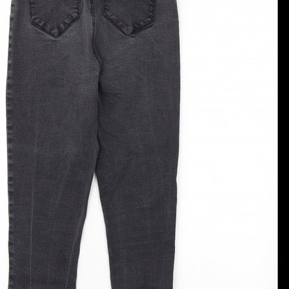 Denim Co. Womens Grey   Straight Jeans Size 16 L24 in