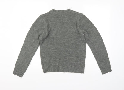 Abcd R Boys Grey   Pullover Jumper Size 12 Years