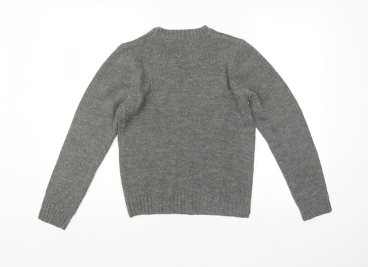 Abcd R Boys Grey   Pullover Jumper Size 12 Years