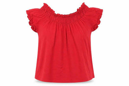 Look Womens Red   Basic Blouse Size 16