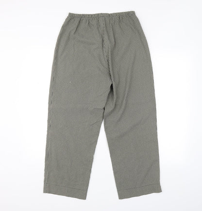 Share Womens Green Check  Trousers  Size 16 L28 in