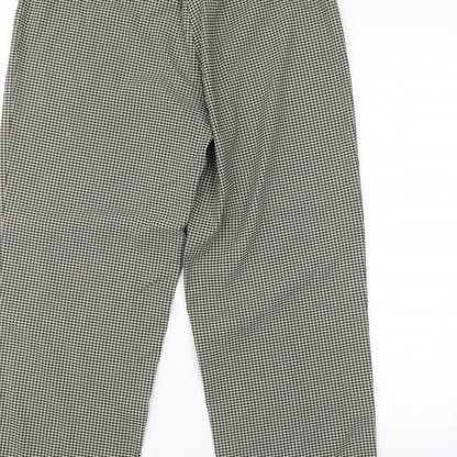 Share Womens Green Check  Trousers  Size 16 L28 in