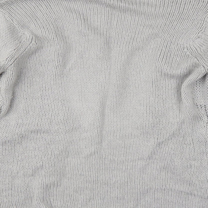 Womens UK Size 16 Preworn Grey Cardigan Jumper