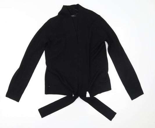 Womens UK Size S Papaya Black Cardigan Jumper