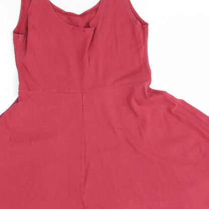 Topshop Womens Red   Fit & Flare  Size 10