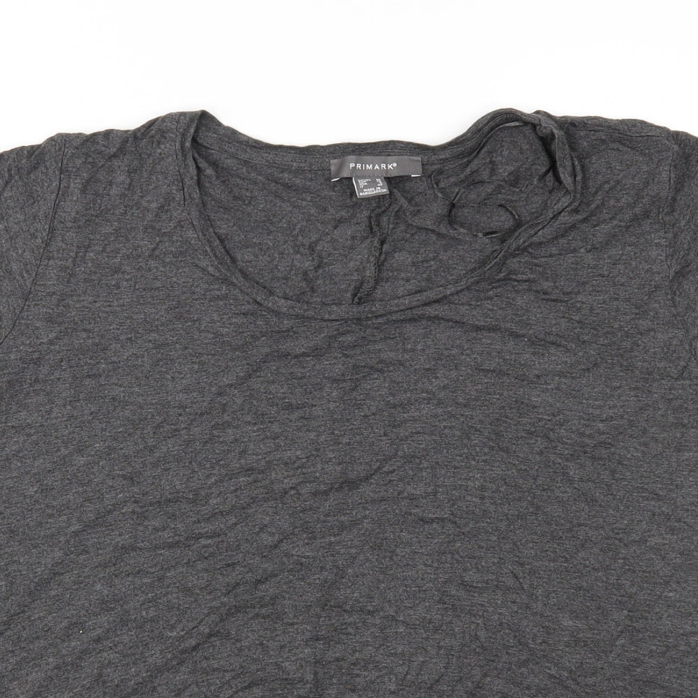 Primark Womens Grey   Basic Blouse Size 10