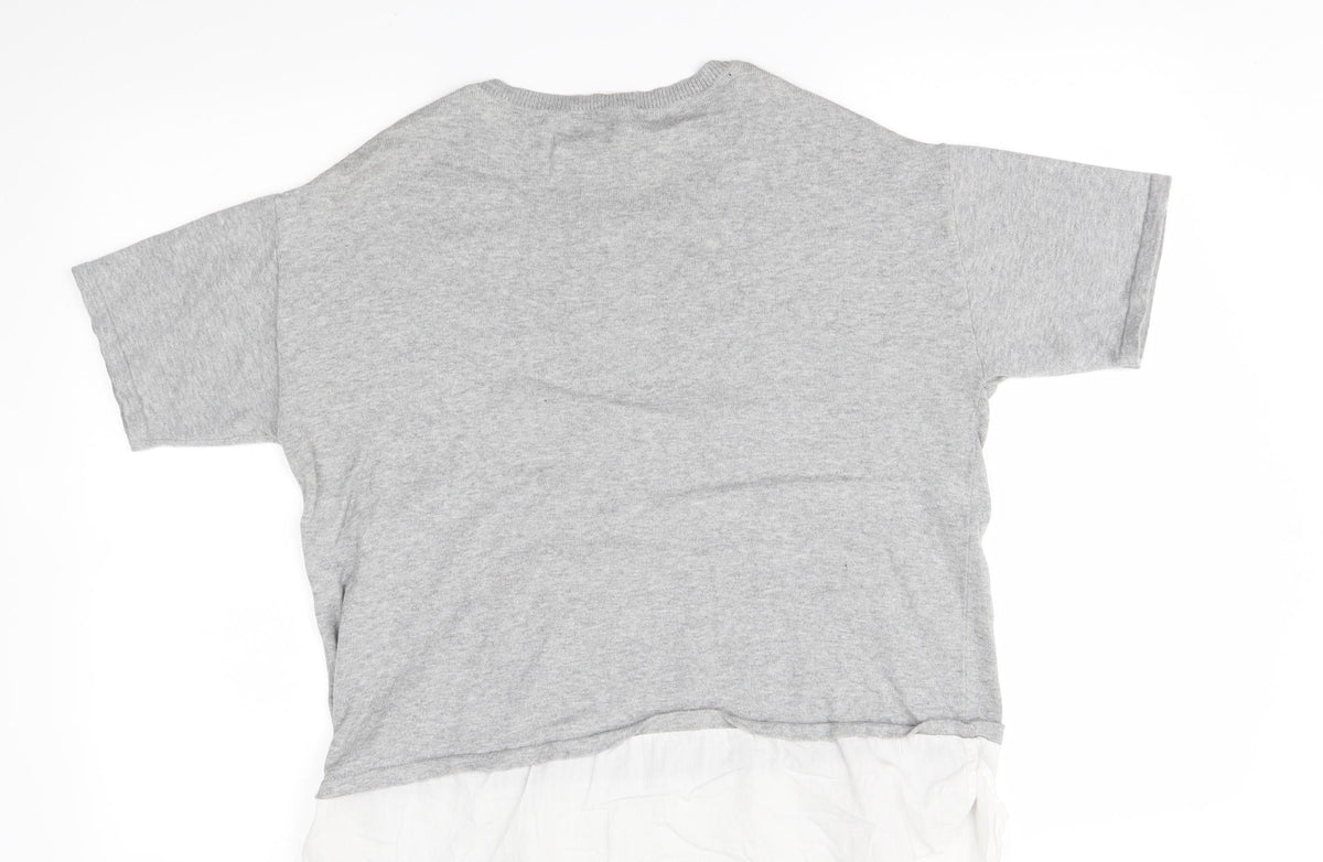 Womens UK Size 14 Dorothy Perkins Grey Pullover Jumper