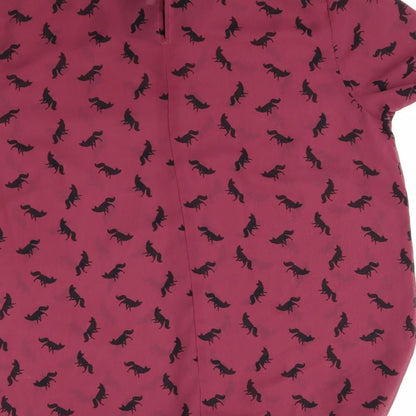 Womens UK Size M TU Red Basic Blouse