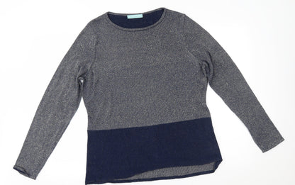 acenye Womens Grey   Pullover Jumper Size L