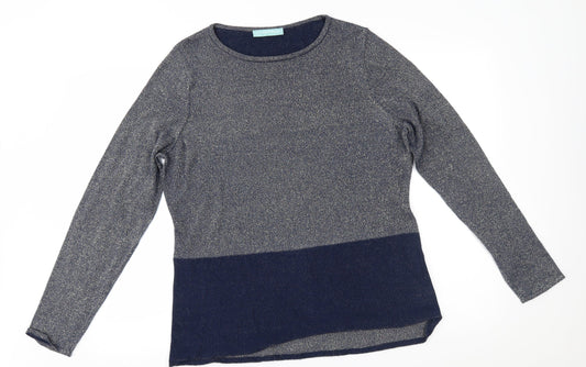 acenye Womens Grey   Pullover Jumper Size L