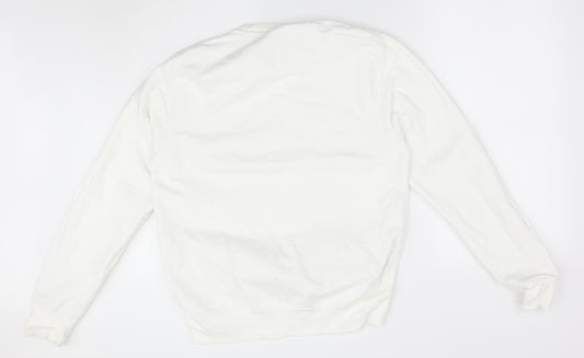 just hoods Womens White   Pullover Jumper Size S