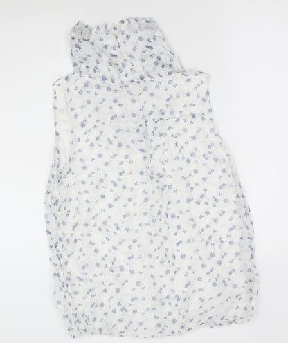 Womens UK Size M Giusy White Basic Blouse