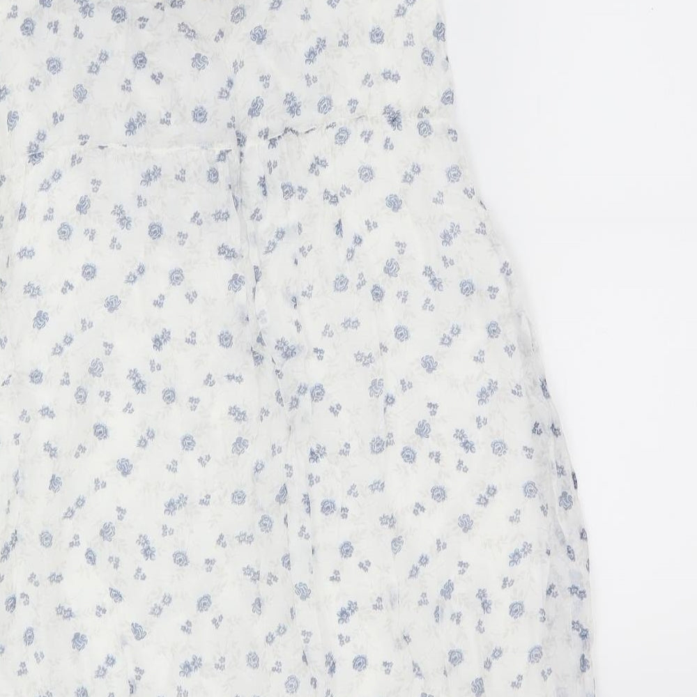Womens UK Size M Giusy White Basic Blouse