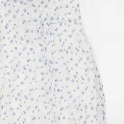 Womens UK Size M Giusy White Basic Blouse