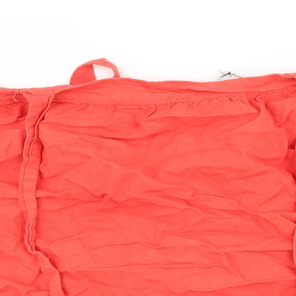 F&F Womens Red   A-Line Skirt Size 14  - ties