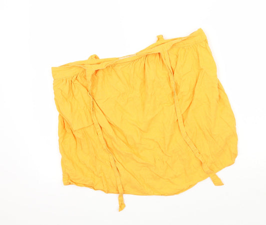 F&F Womens Orange   A-Line Skirt Size 14  - ties