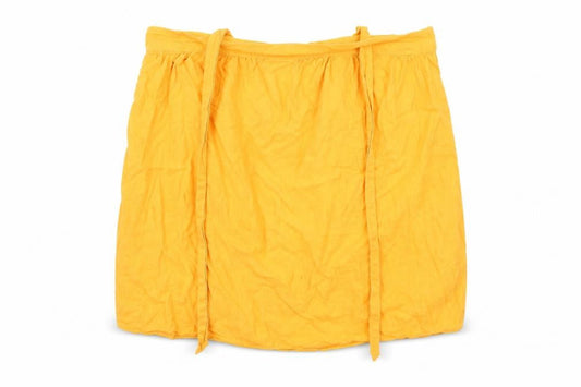 F&F Womens Orange   A-Line Skirt Size 14  - ties