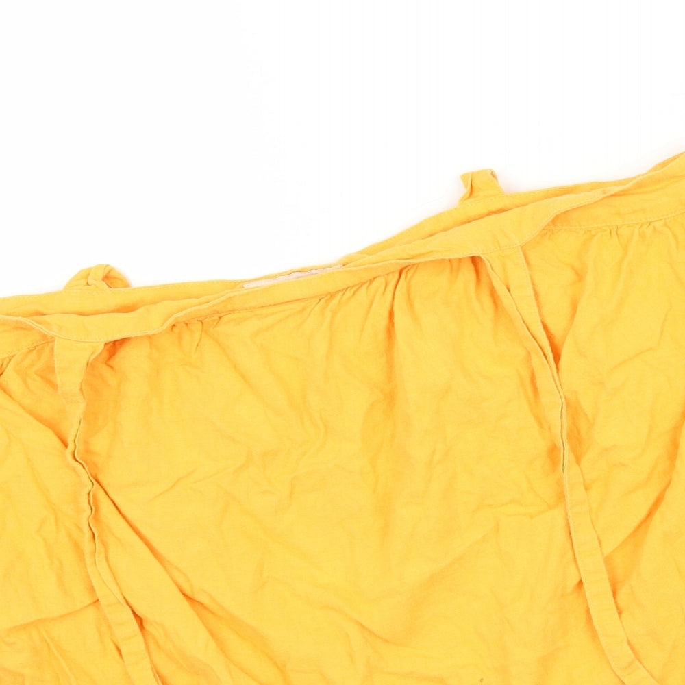 F&F Womens Orange   A-Line Skirt Size 14  - ties