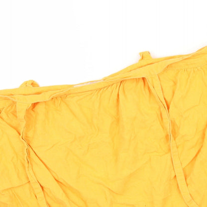 F&F Womens Orange   A-Line Skirt Size 14  - ties