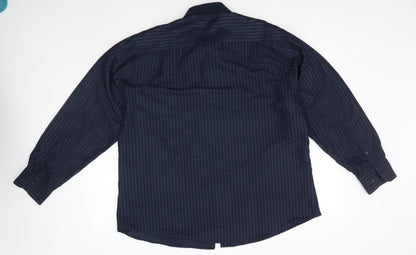 Mens UK Size XL greenwoods Blue  Button-Up Long Sleeve Casual Shirt
