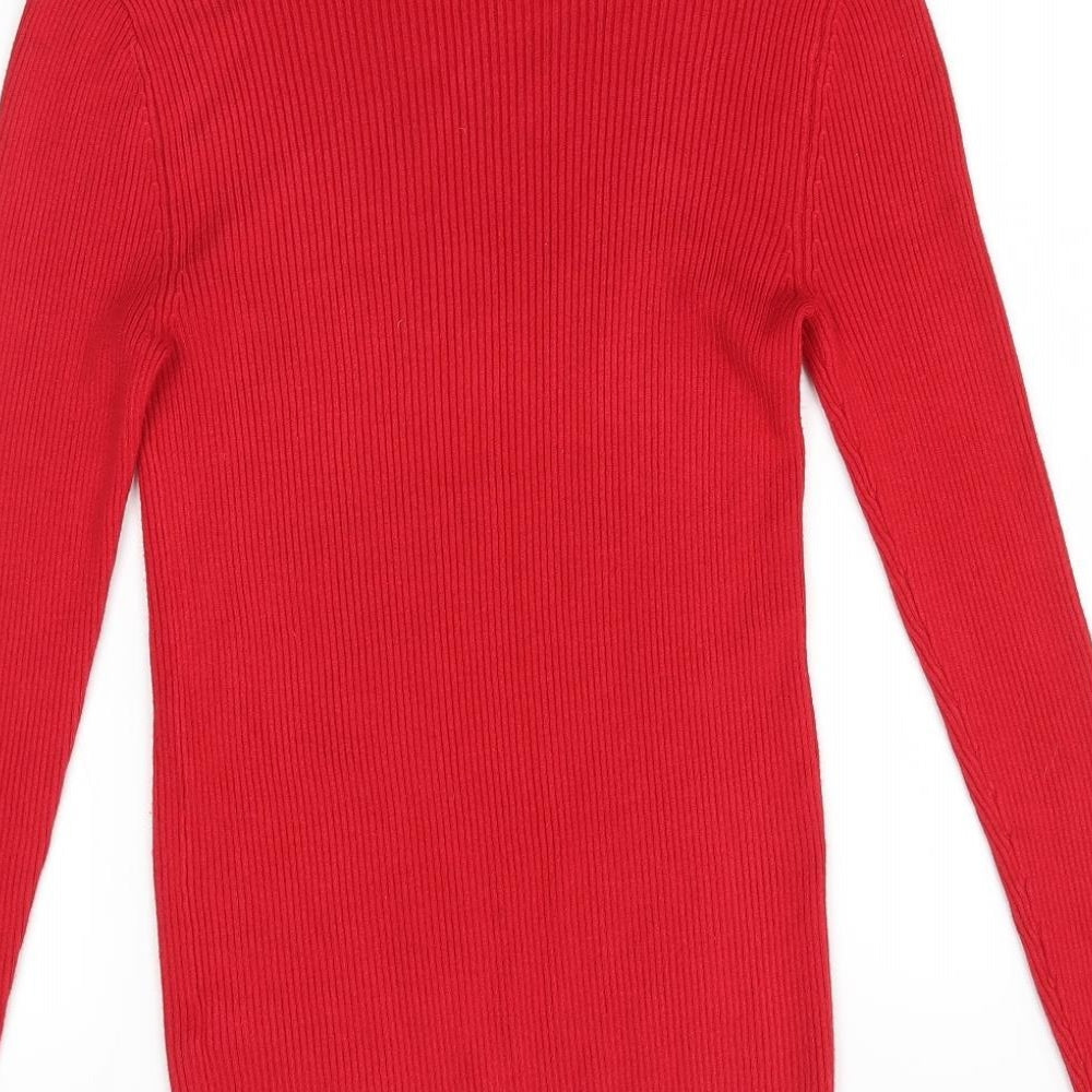 George Womens Red   Pullover Jumper Size 8