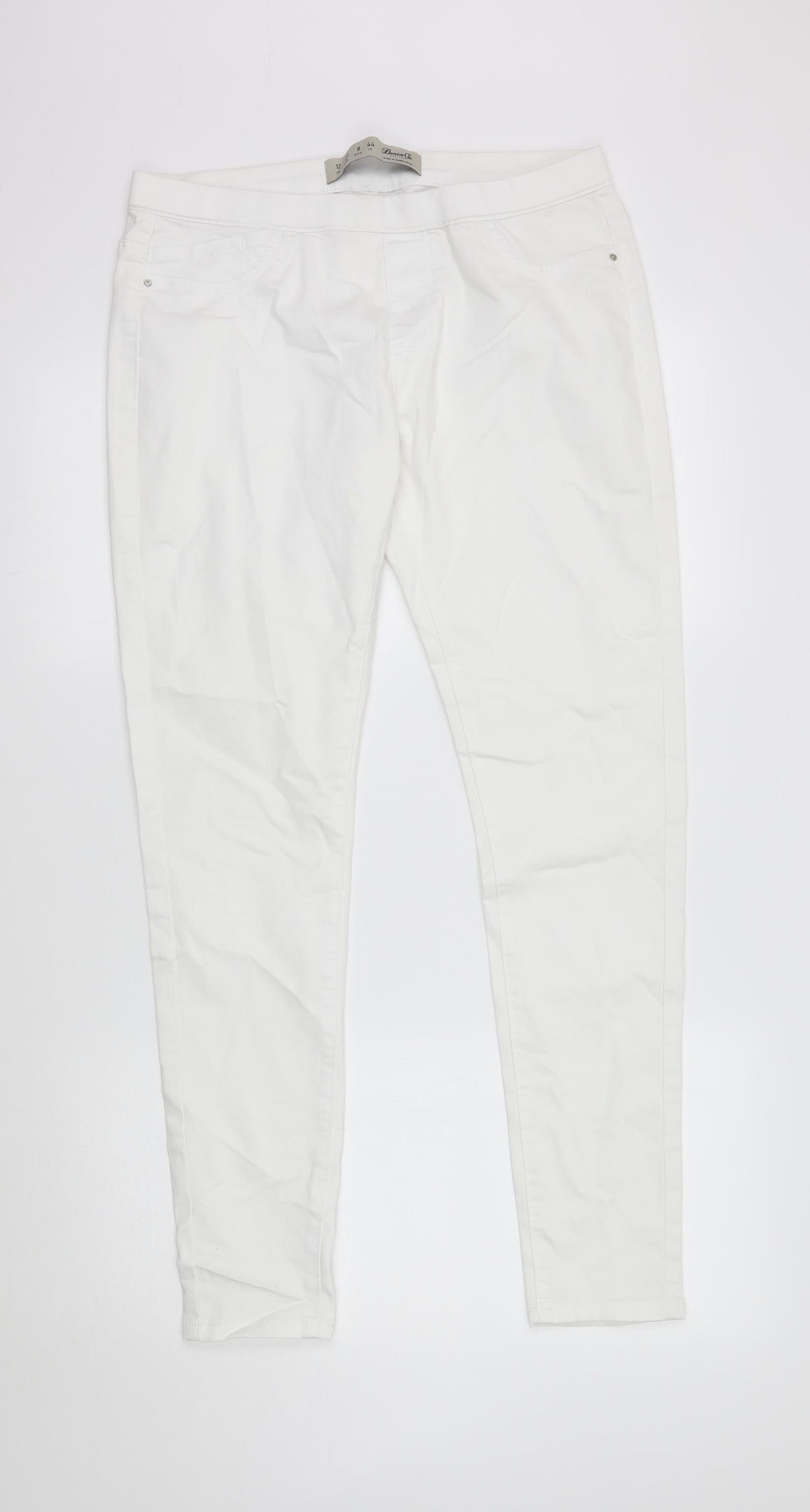 denim co Womens White   Jegging Jeans Size 12 L29 in -