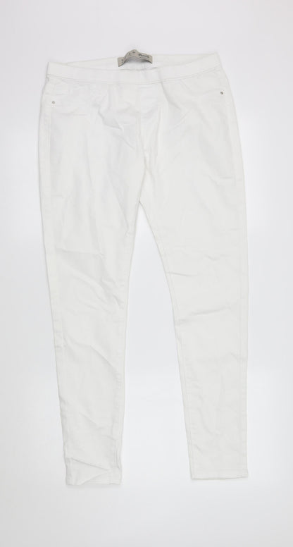 denim co Womens White   Jegging Jeans Size 12 L29 in -