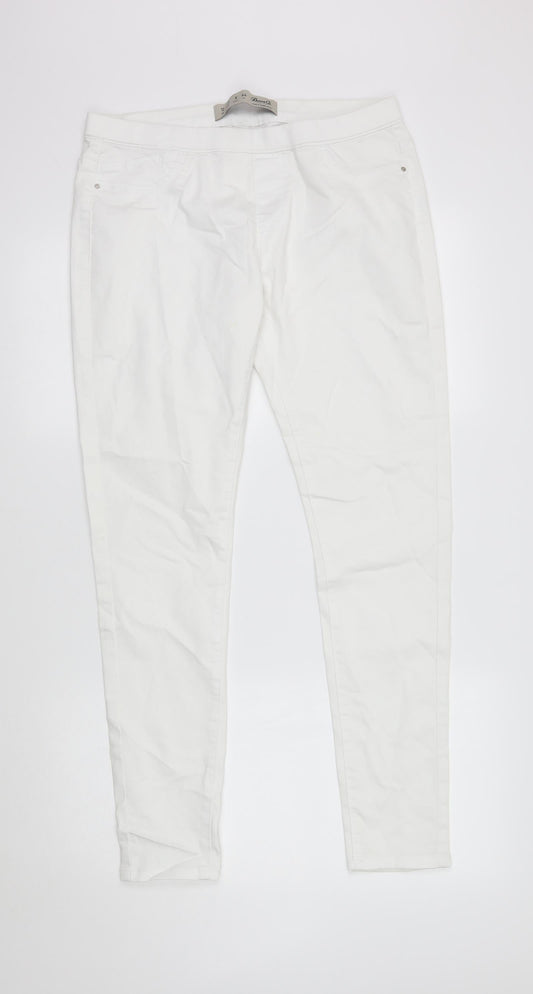 denim co Womens White   Jegging Jeans Size 12 L29 in -