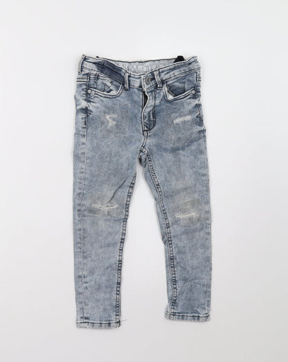 Matalan Girls Blue  Denim Straight Jeans Size 6 Years