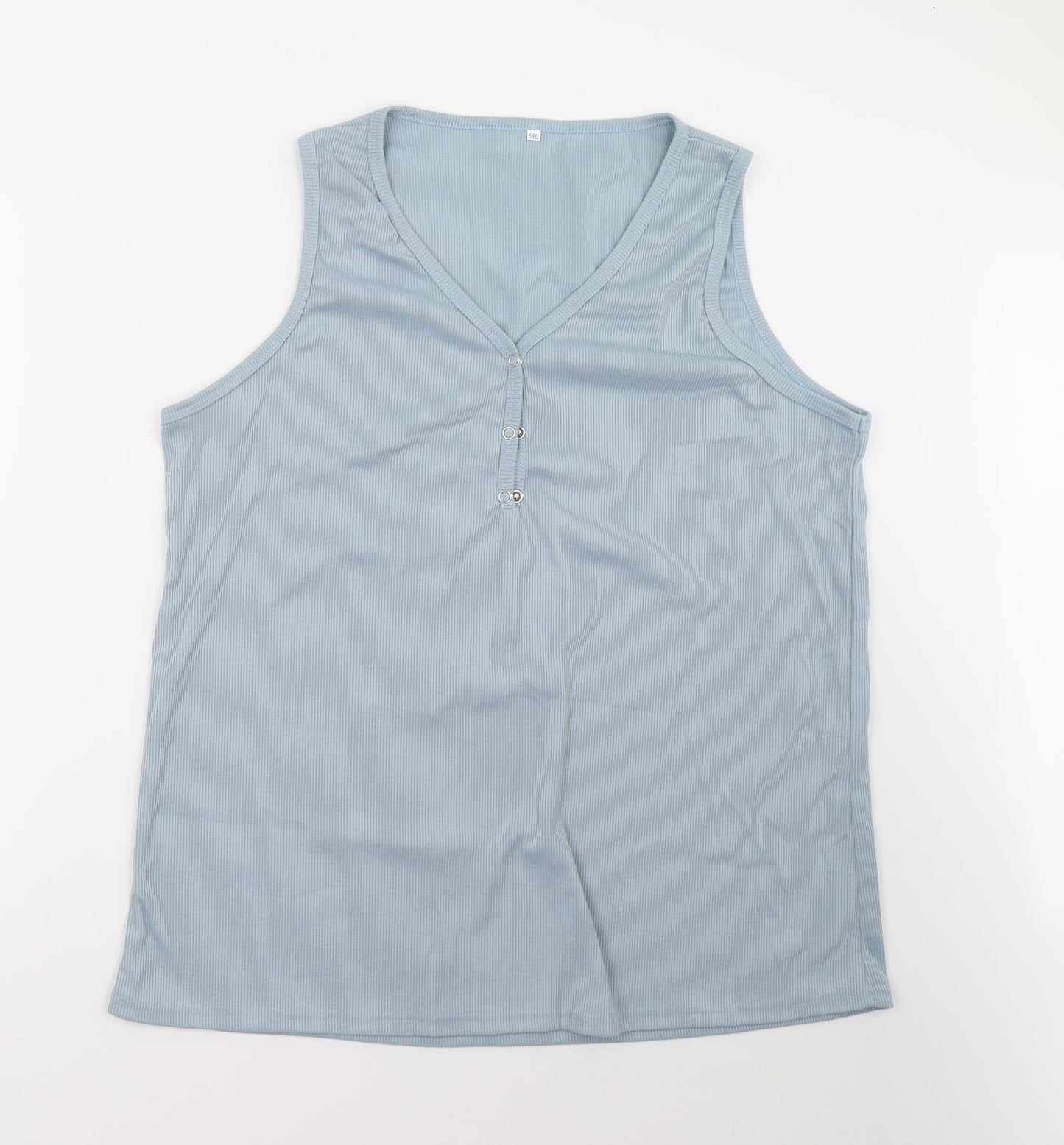 Womens UK Size  Preworn Blue Basic Tank