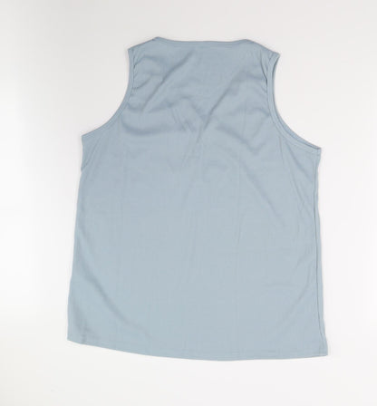 Womens UK Size  Preworn Blue Basic Tank